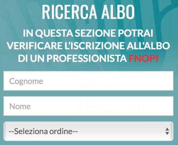 RICERCA ALBO